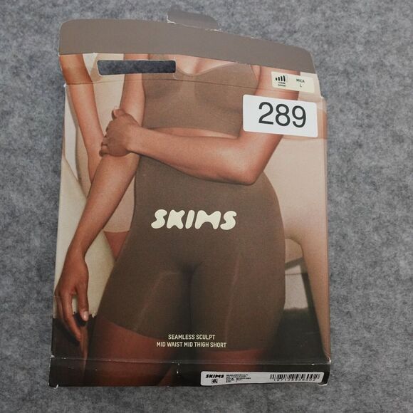 Skims Seamless Sculpt Mid Thigh Sculpt Short Compression Mica Tan Beige Size L - Picture 7 of 7
